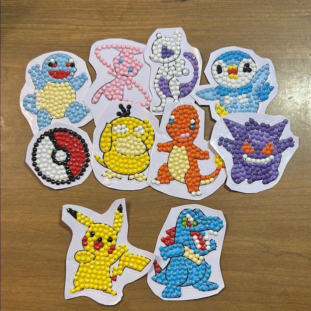 Colorful Pokémon Sticker Set